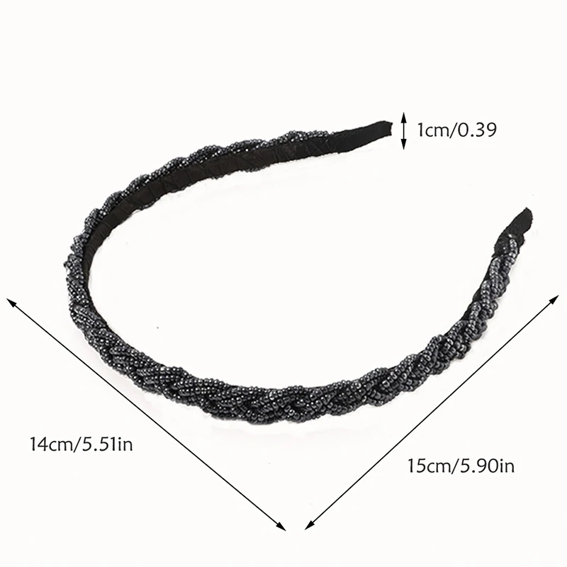 

Girls Shiny Luxury Beads Hair Band High Quality Diamond Pearls Hair Hoop Accessories for Women Crystal Headbands Ornaments