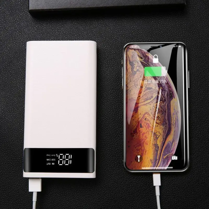 Dual USB QC3.0 6x18650 Batteries DIY Power Bank Box Holder Case Fast Charger Shell for Mobile Phone Tablet PC Accessories | Электроника