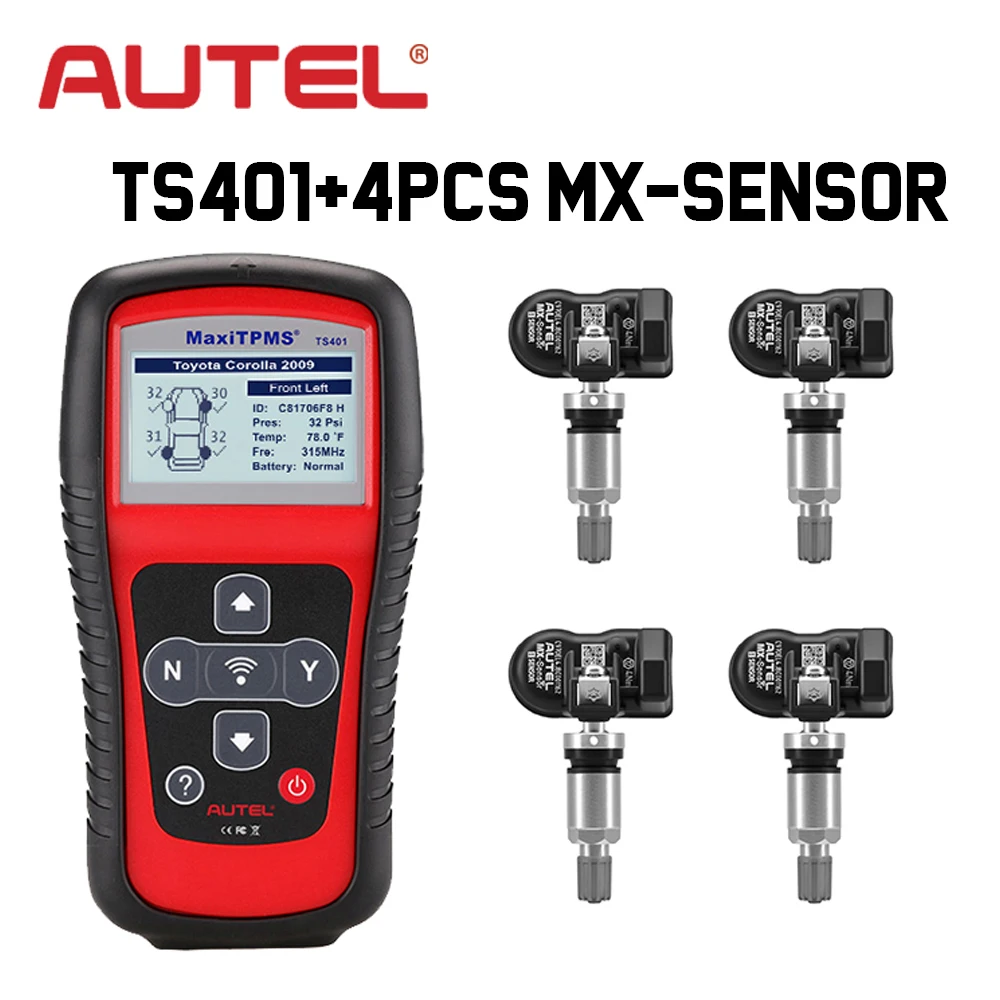 Autel MaxiTPMS TS401 TPMS автомобильный диагностический и сервисный Инструмент предварительный выбор процесс предлагает более быструю активацию и диагностику