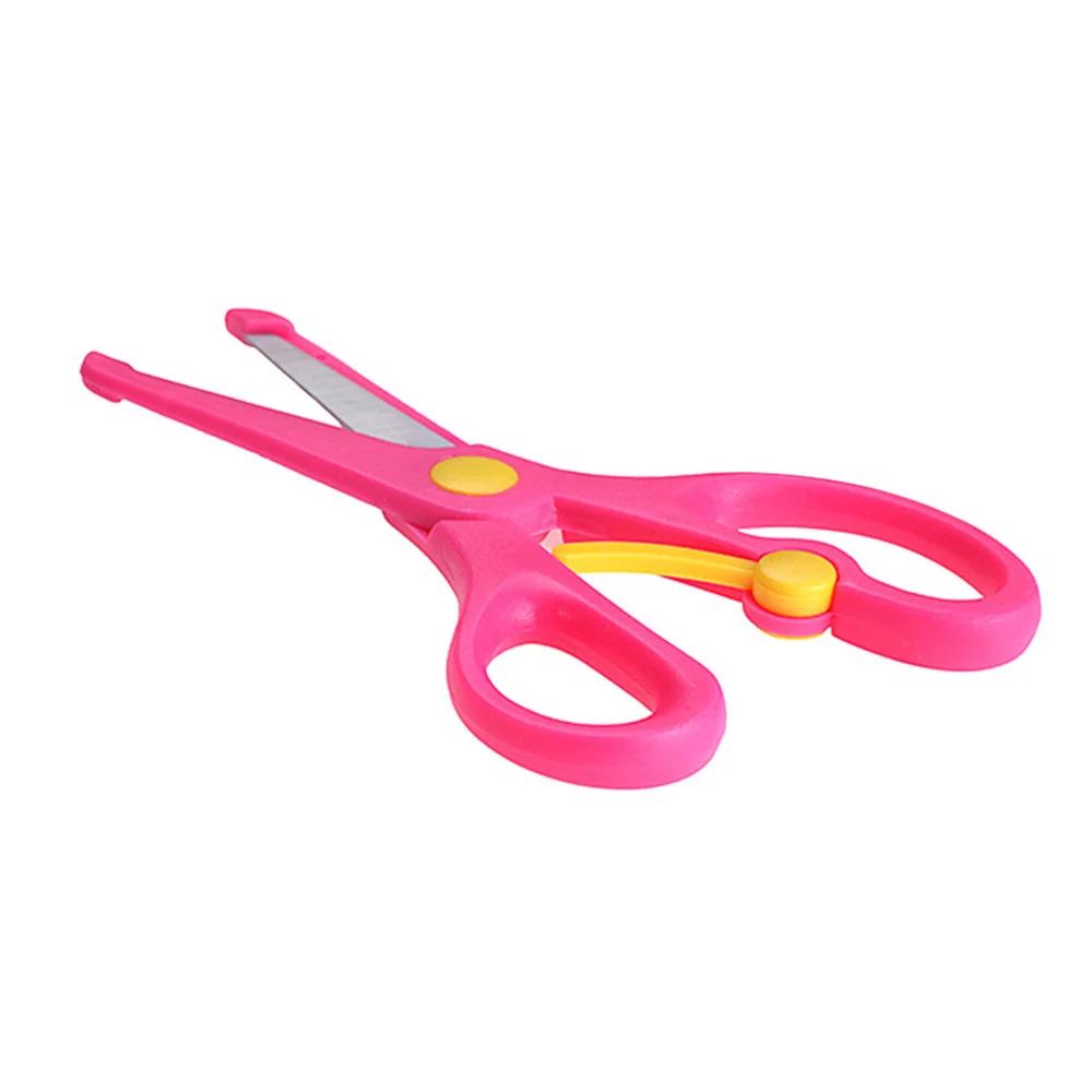 

3Pcs Round Head Hand Scissor with Package Edge DIY Small Size Mixed Color