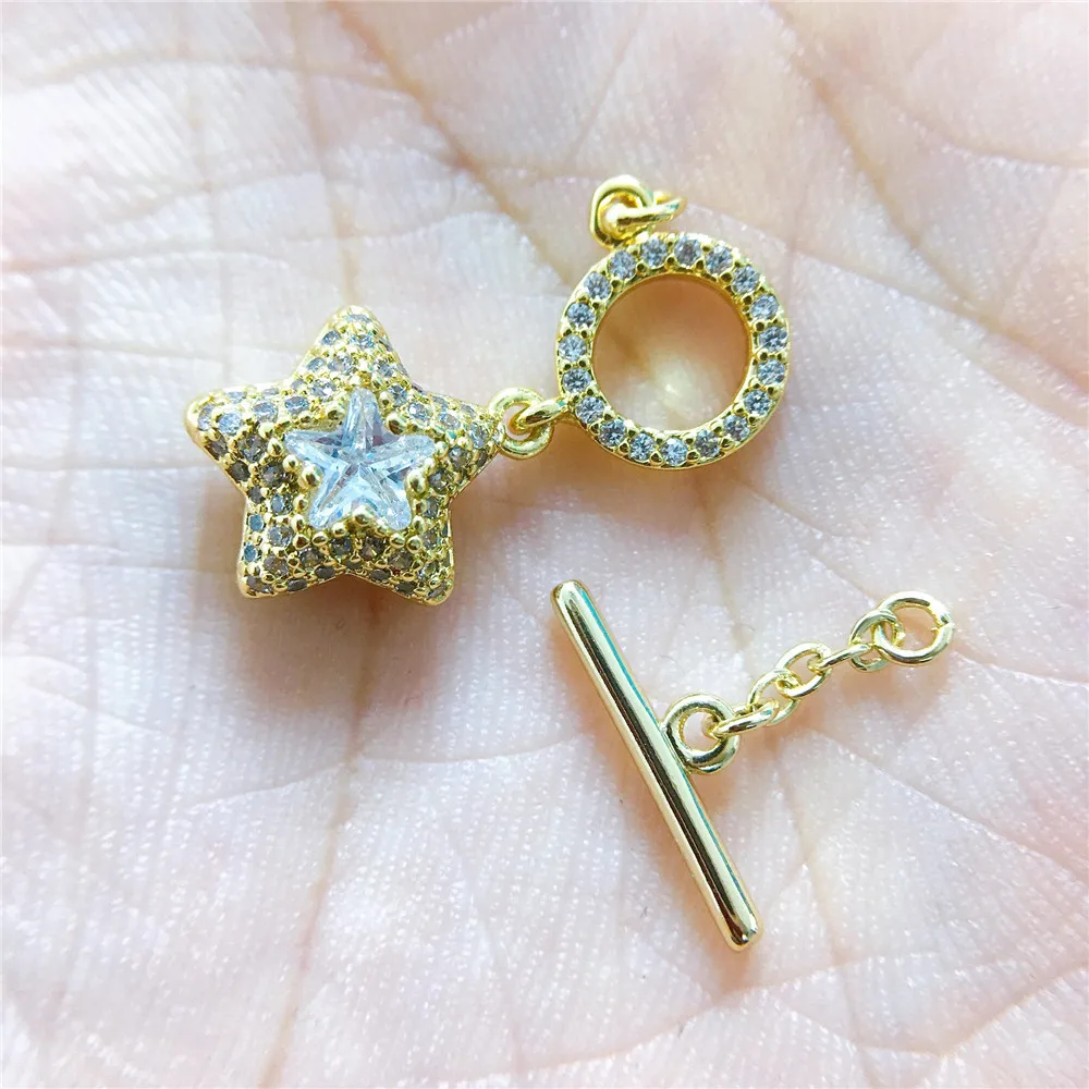 

New Beads Pearl Gold Plated Clasp Fastener Connector Accessories Findings Women Jewelry for Diy Necklace & Bracelet Chain Making