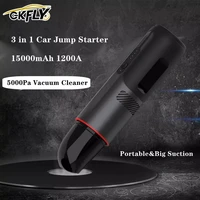 gkfly 5000pa 1200a car jump starter starting device portable power bank with 5000 pa handheld vacuum cleaner car battery booster