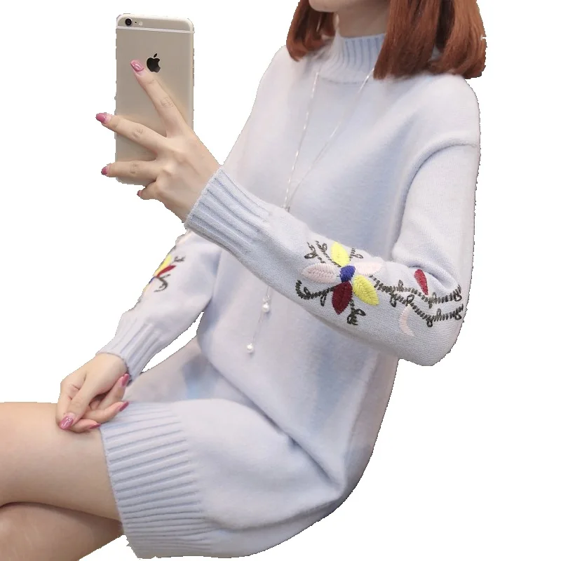 Женский утепленный свитер с высоким воротником новинка женский зимний модное