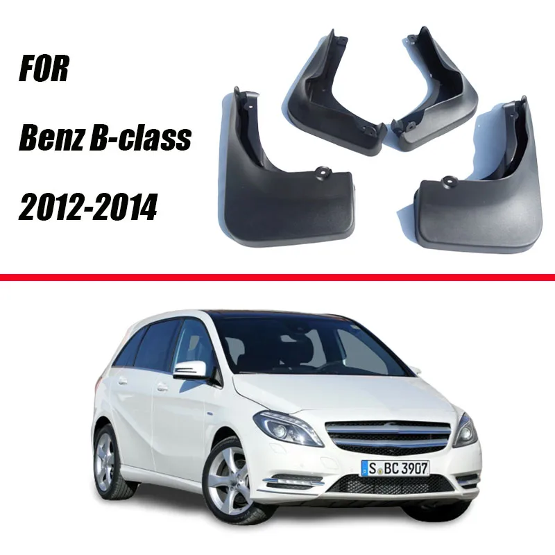 Для Mercedes Benz B-class B180 B200 B260 W245 W246 2009- крыло брызговики автомобильные аксессуары брызговик - Цвет: B class w246 12-14