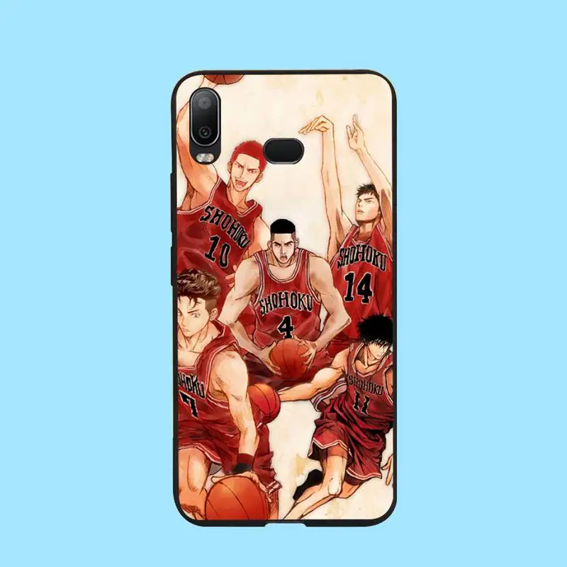 Японский мягкий силиконовый черный чехол PENGHUWAN с аниме Slam Dunk для Samsung A10 A20 A30 A40 A50 A70
