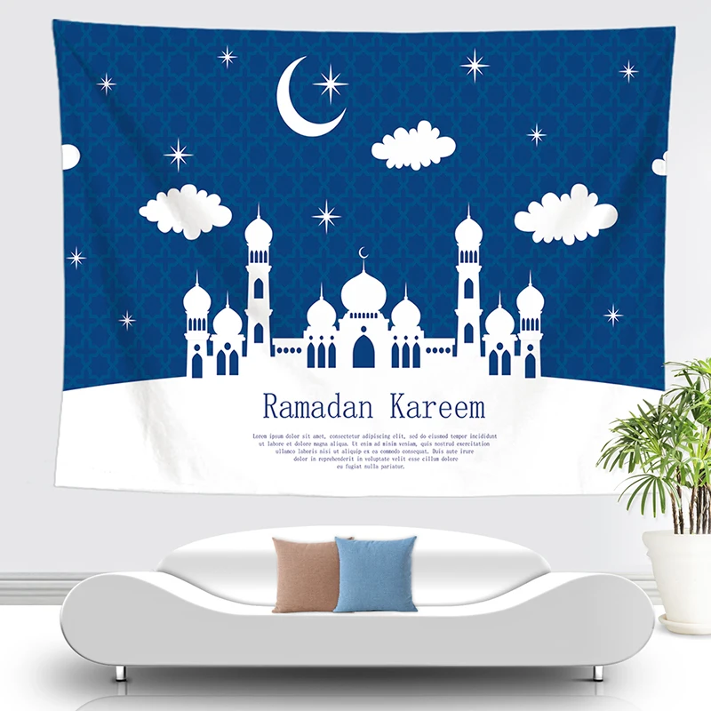 Настенный гобелен с подвесной лампой декор настенное одеяло в виде замка Новое