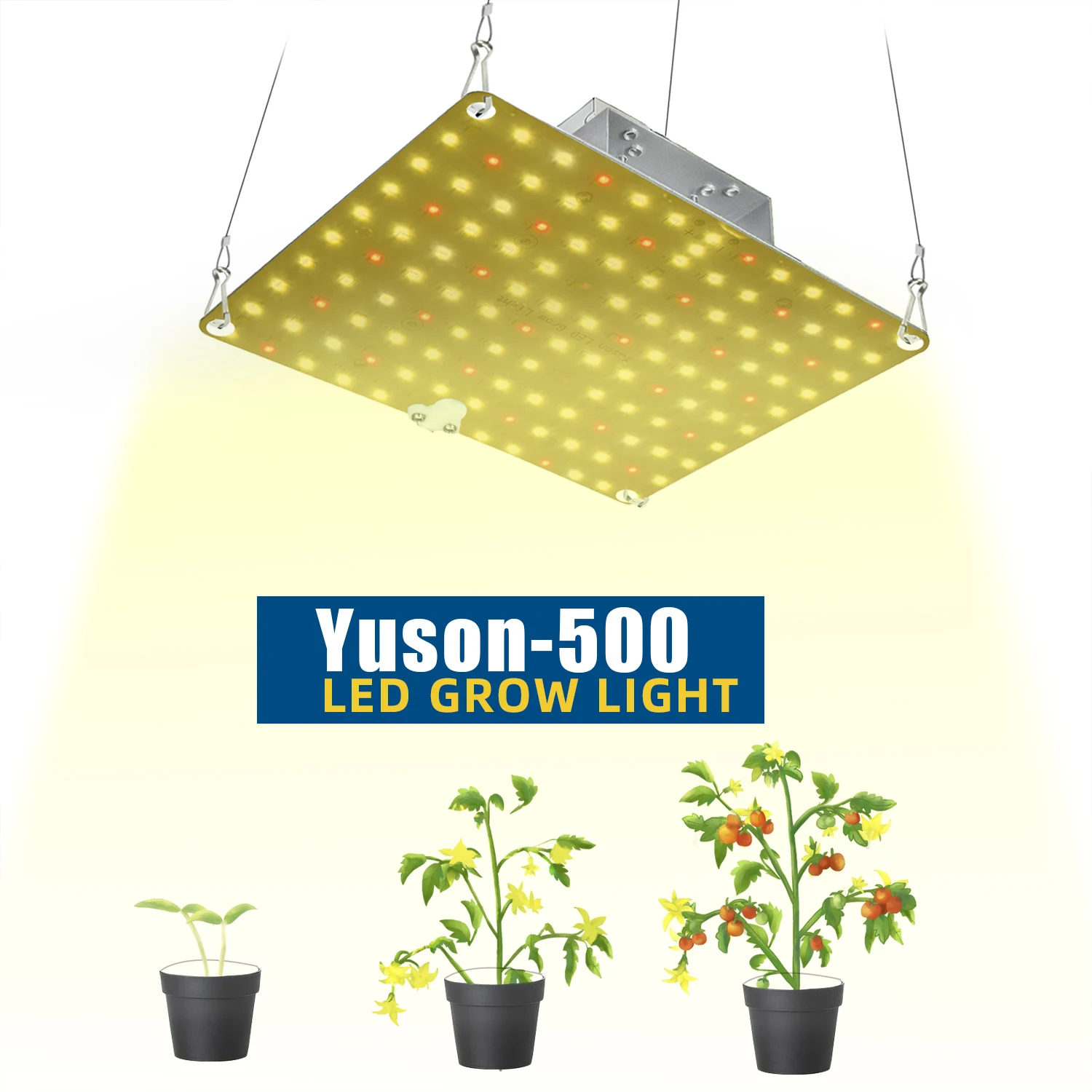 YUSON светодиодный Grow светильник для комнатных растений 500W Водонепроницаемый с