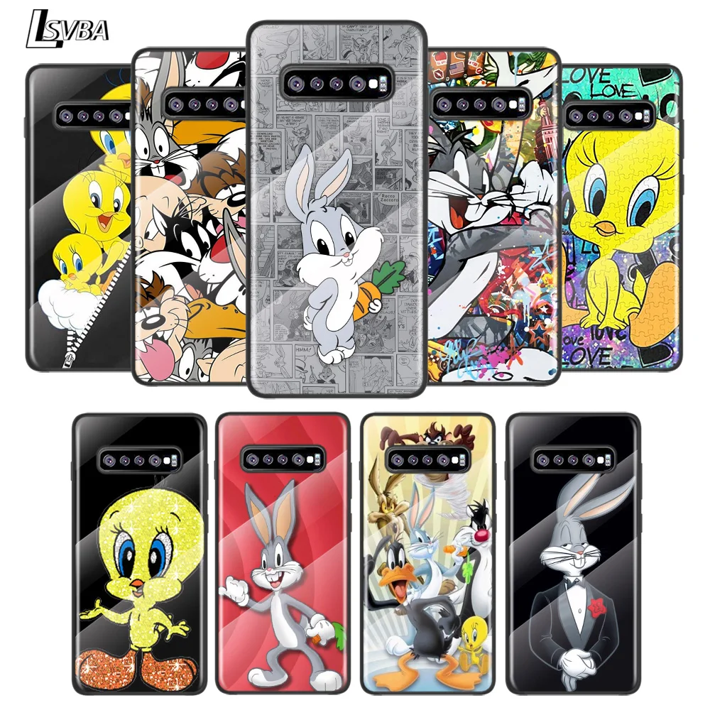 

Bunny Bird Duffy Duck For Samsung Galaxy S21 Ultra Plus 5G M51 M31 M21 Tempered Glass Cover Shell Luxury Phone Case