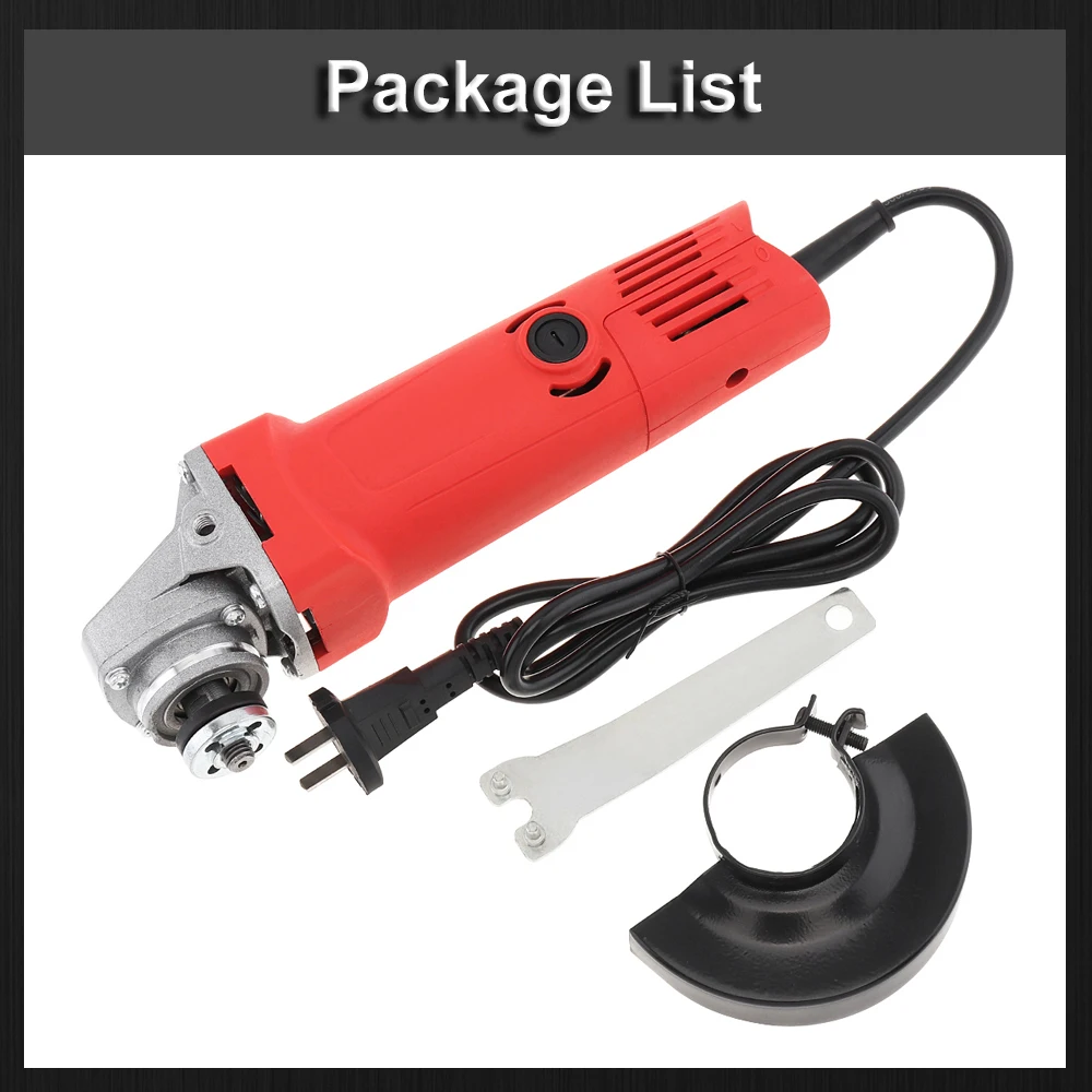 220V 700W/750W Electric Grinder Electric Angle Grinder with Protective Cover Support Polishing Disc for Rust Removal