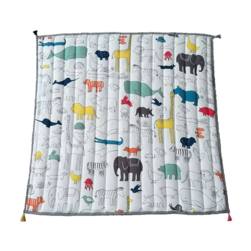 

Baby Play Mat Crawling Super Soft Pad Adventure Map Game Rug Square Floor Carpet