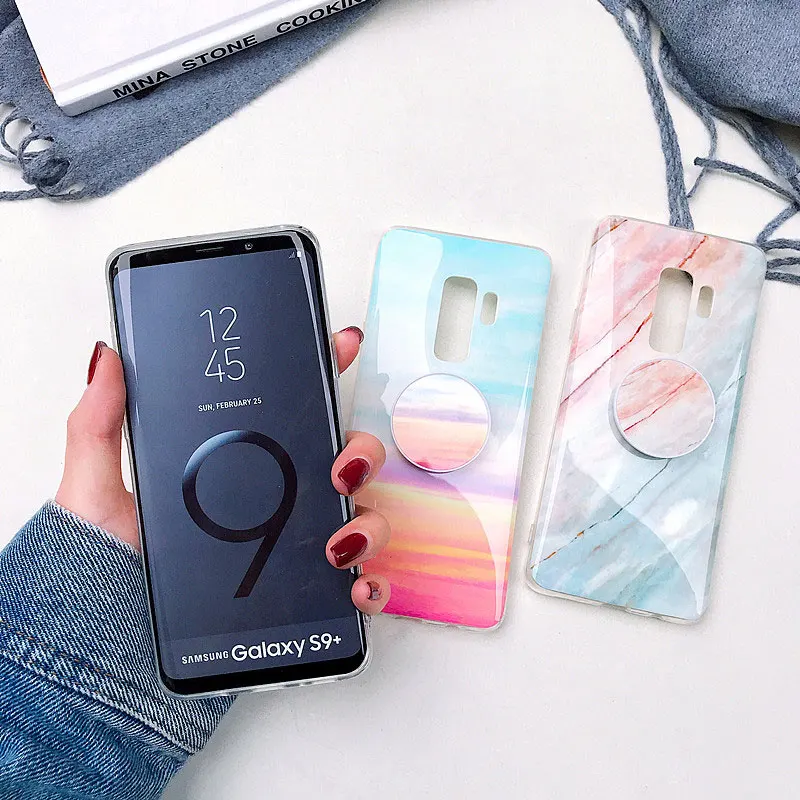 Мраморный чехол для samsung A50, чехол, мягкая задняя крышка из ТПУ для samsung S10 LITE S10PLUS, чехол, держатель для samsung NOTE 10 PLUS 9