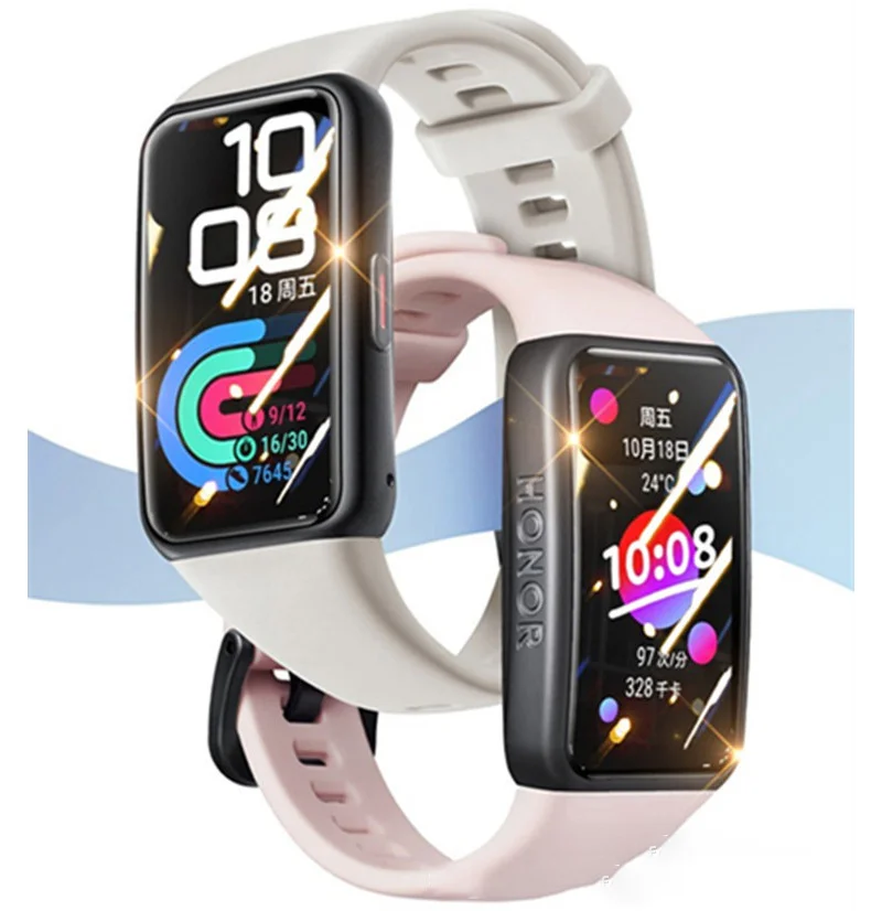 1PC Soft Film Suitable For Huawei Glory Bracelet 6 3D Curved Watch Soft Film Bracelet 6 HD Full Screen Watch Film Composite Film
