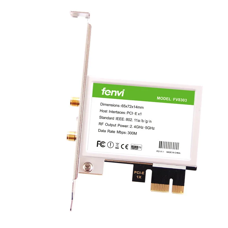 600 Мбит/с inalámbrica de Dual Band адаптер Wi-Fi Настольный WLAN Wi-Fi Bluetooth BT 4,0 802,11/b/g/n PCI-Express 1X/8X/16X ta