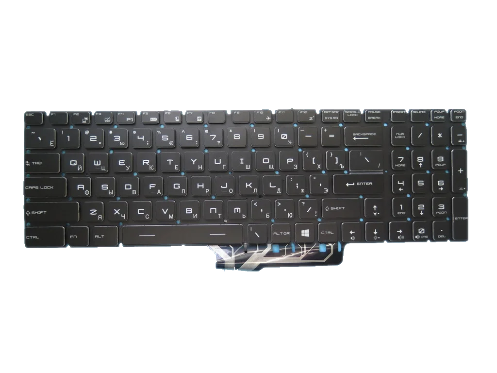 Клавиатура с подсветкой для MSI GE63 GE73 GS75 NSK-FCBBN 0G 9z. Nekbn. B0g S1N-3EDE2.52D GR 0R - купить по