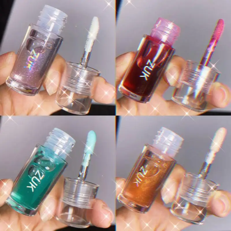

Romantic Mirror Water Lip Gloss Lip Glaze Transparent Glass Lip Oil Waterproof Liquid Lipstick Lipgloss Lips Cosmetics 5 Colors