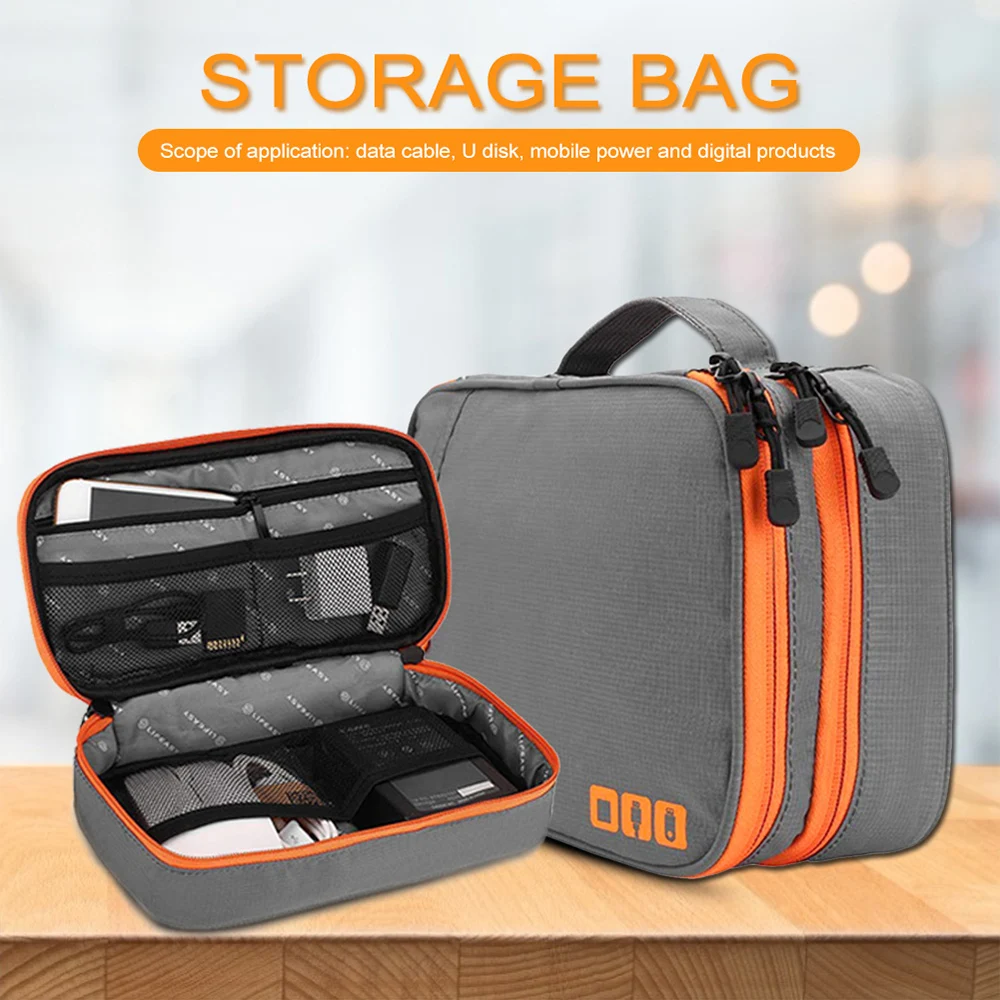 Цифровой органайзер для хранения портативный водонепроницаемый USB гаджет кабели