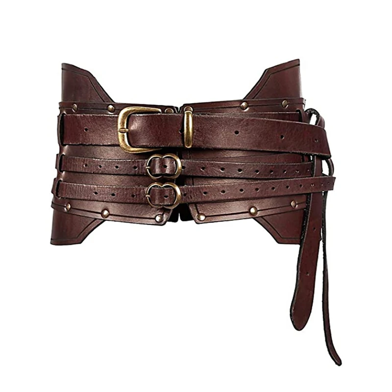 Средневековые аксессуары винтажный широкий ремень мужские рыцарские доспехи