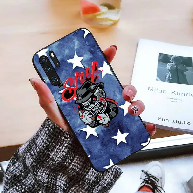 

Horror skull pattern Phone Case For Huawei honor Mate P 9 10 20 30 40 Pro 10i 7 8 a x Lite nova 5t