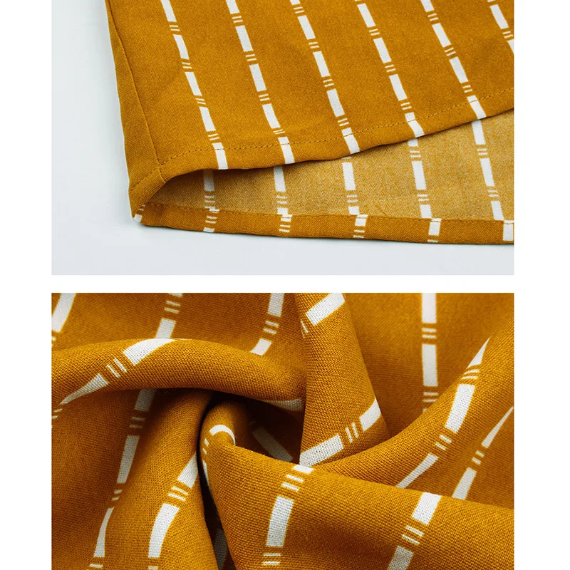 

Spring Long Sleeve Dress Women Striped Print Slim Fashion Casual Lace up A-line Midi Ladies Dresses Elegant Vestidos 2021 Fall