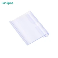 pvc price label holder clear plastic wire shelf retail frame merchandise sign display rack
