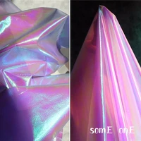 reflective polyester fabric pink gradient waterproof diy stage background cosplay decor bags skirt clothes designer fabric
