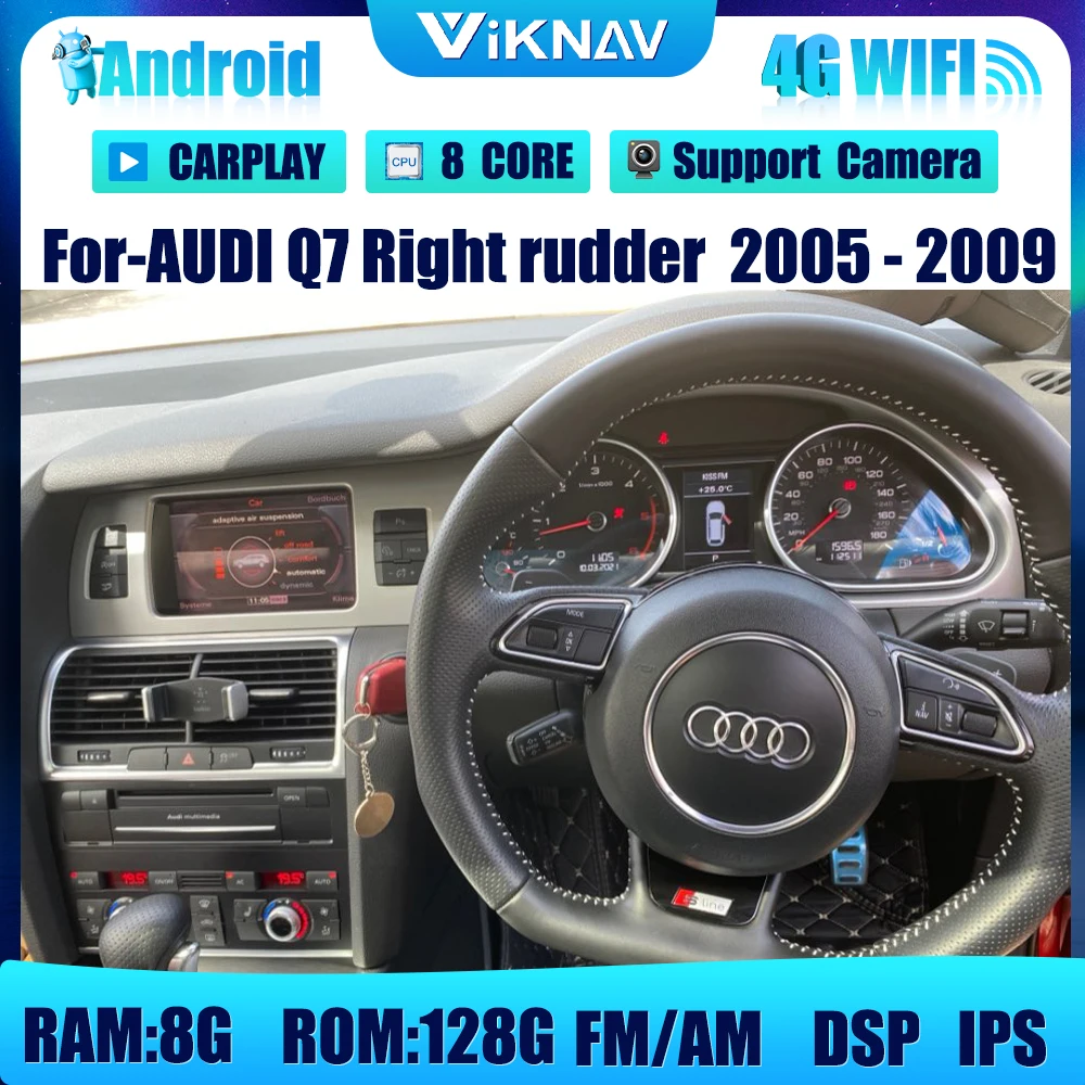 

Автомобильный радиоприемник на Android с GPS-навигацией для AUDI Q7 2005 2006 2007 2008 2009 HD экран Wi-Fi радио плеер DVD мультимедийный плеер