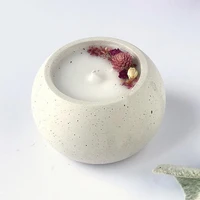 concrete candle container mold round diy cement candle jar square silicone molds aesthetic aromatherapy plaster cup mould