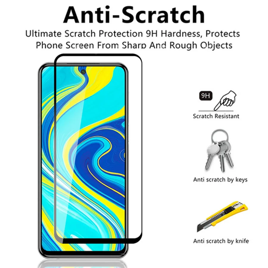 Full Tempered Glass For Xiaomi Redmi Red mi Note 9Pro Note 8 Pro 9Pro Max 8Pro 8t Screen Protector Glass