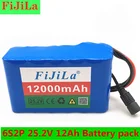 6s2p 24 В 18650 А  ч 25,2 к ионному литиевому аккумуляторному блоку 12000 в мА  ч Электрический велосипедный Аккумулятор для литиевого аккумулятора с BMS