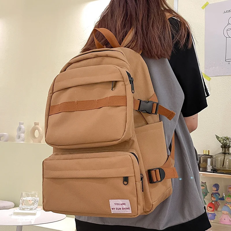 

Рюкзак большой вместимости для мужчин и женщин, брендовый корейский школьный ранец для старшей школы и отдыха, дорожная сумка