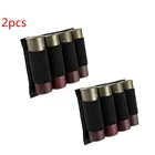 2 шт. Тактический приклад 12 Калибр 4 патрона Чехлы для переноски держатель патронов для дробовика сумка для картриджей страйкбола Охотничьи аксессуары