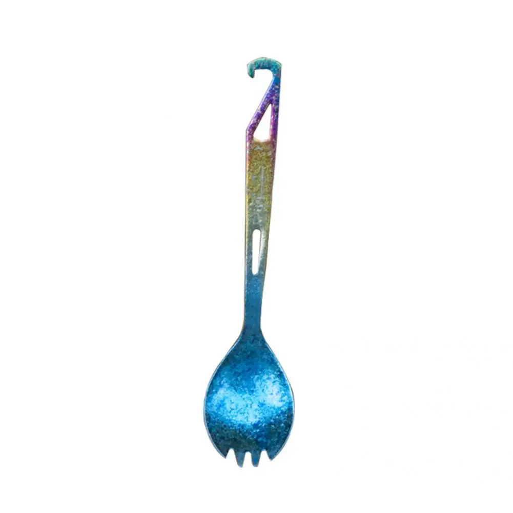 

Food Grade Material Hung Hole Kitchen BBQ Picnic Spork with Bottle Opener for Backpacking