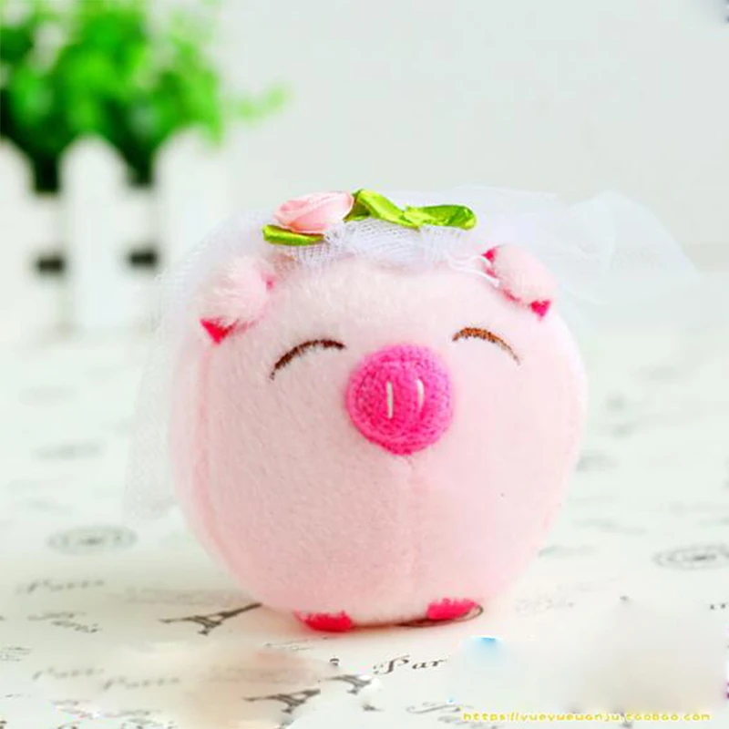 1 шт. маленькая плюшевая игрушка в виде животных милая пара свинок мягкие игрушки