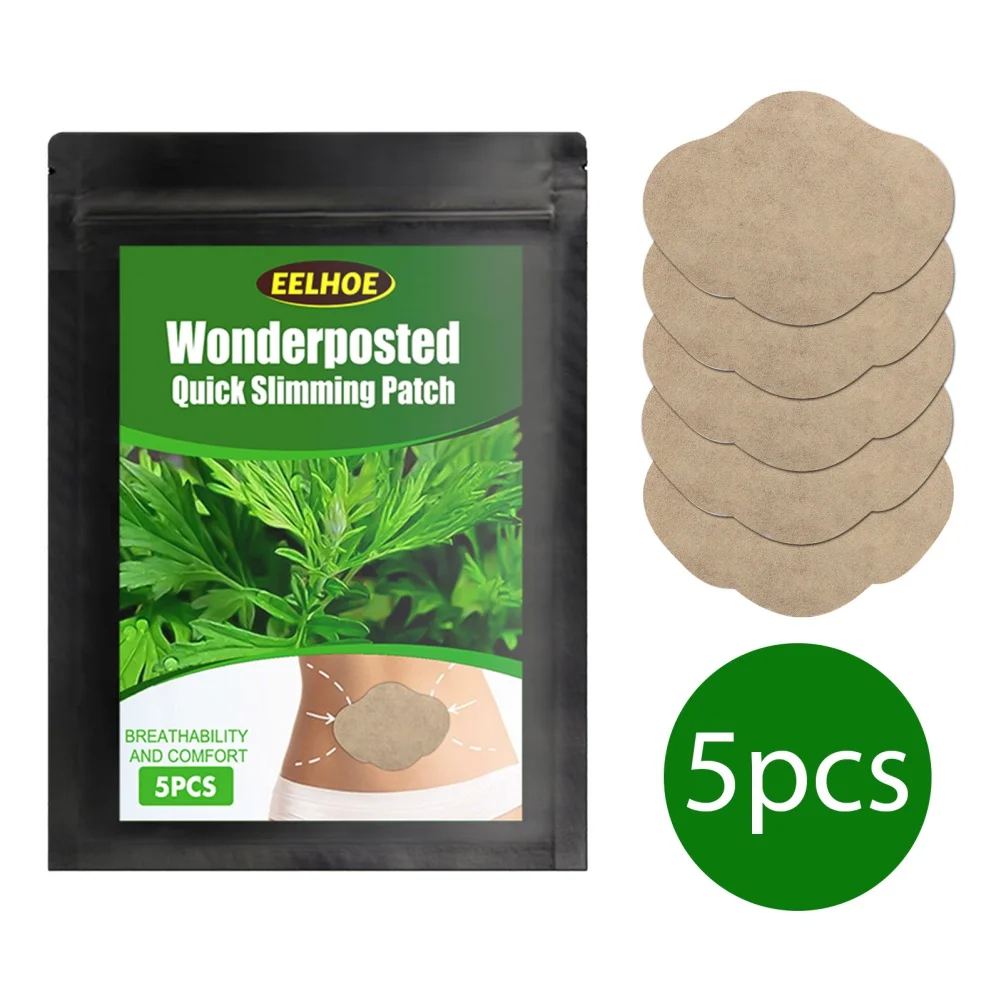 

Fast Heating Slim Skinny Fit Sticker Belly Patch Pack Of 5 Wormwood Natural Ingredients Cellulite Contouring Slimming