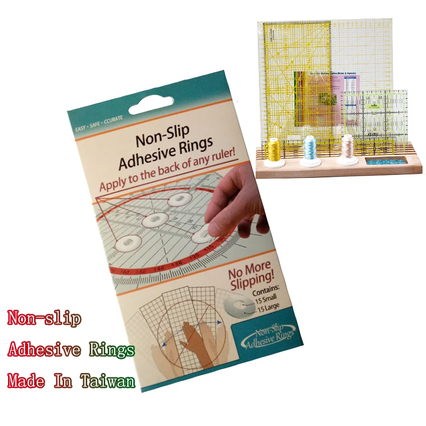 Non-slip Adhesive Grip Rings For Patchwork Rulers DIY | Дом и сад