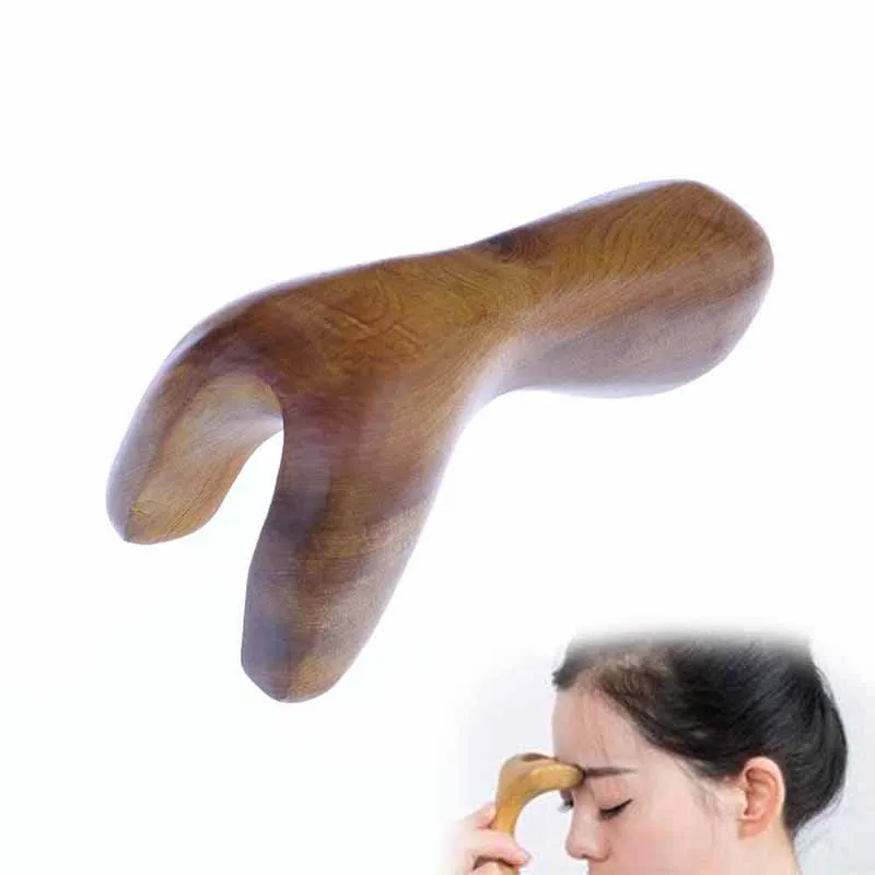 

1Pc Facial Nose Gua Sha Scraping Tool Fragrant Wood Gua Sha Tool Body Acupoint Massage Hand Roller SPA Massage Health Tool