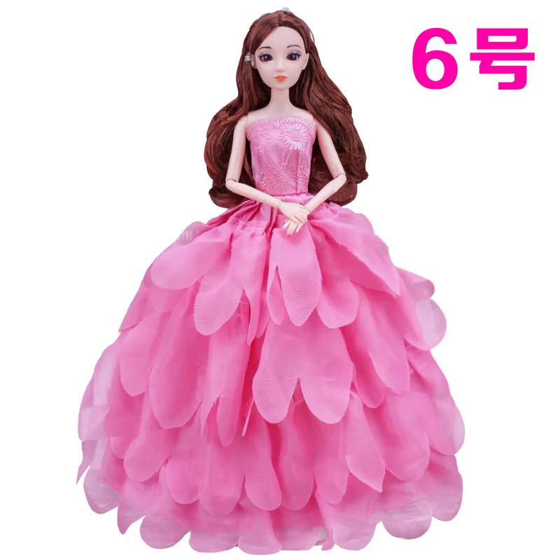 Кукла Одежда Аксессуары для детской куклы 30 см Bjd Кукла одежда свадебное платье ручной работы Принцесса Вечерние платья юбка подарки для девочки DIY игрушка носки для девочек гольфы для девочек куклы лол мешок для об - Цвет: 6