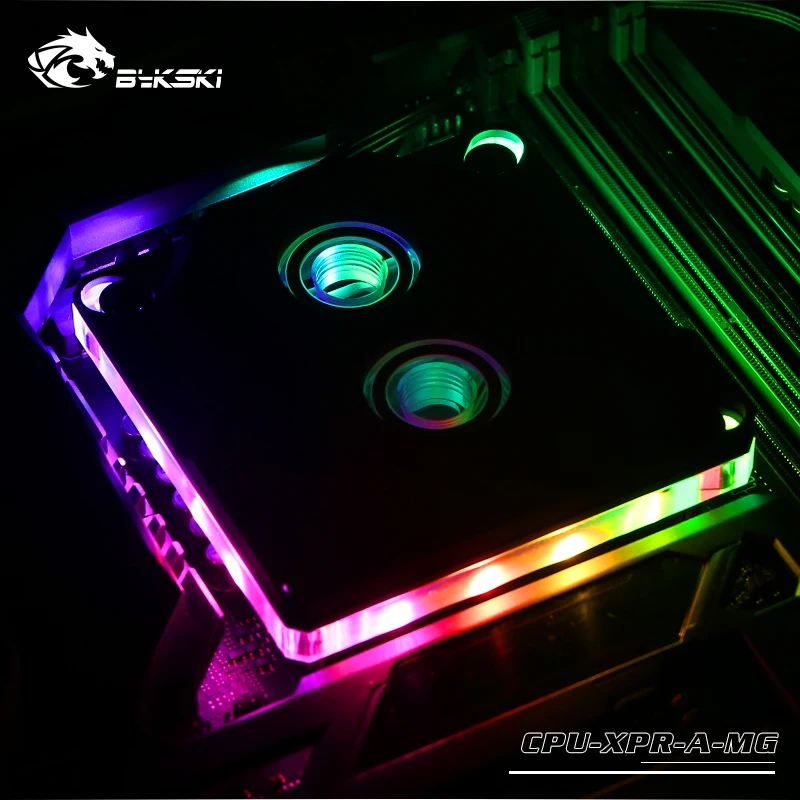 Bykski cpu-XPR-A-MG, для Intel Lga115x/2011 cpu водяные блоки, RBW система освещения, микроводный блок водяного охлаждения