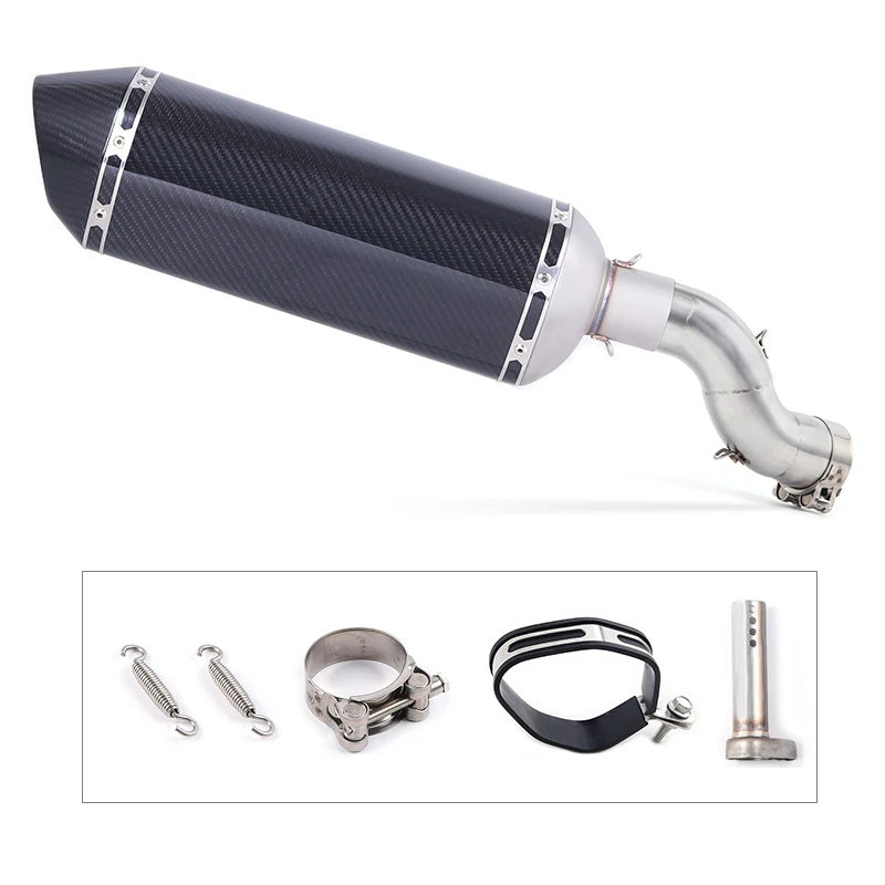 

motorcycle Exhaust Middle pipe Muffler full System Pipe Pipe Tube Slip On For Kawasaki Z900 Z 900 2017 2018 Q