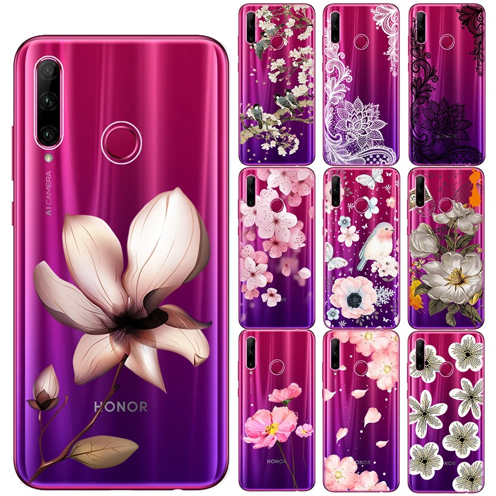 Сексуальный мягкий чехол из ТПУ в стиле ретро с цветочным рисунком для Huawei Mate 10 20