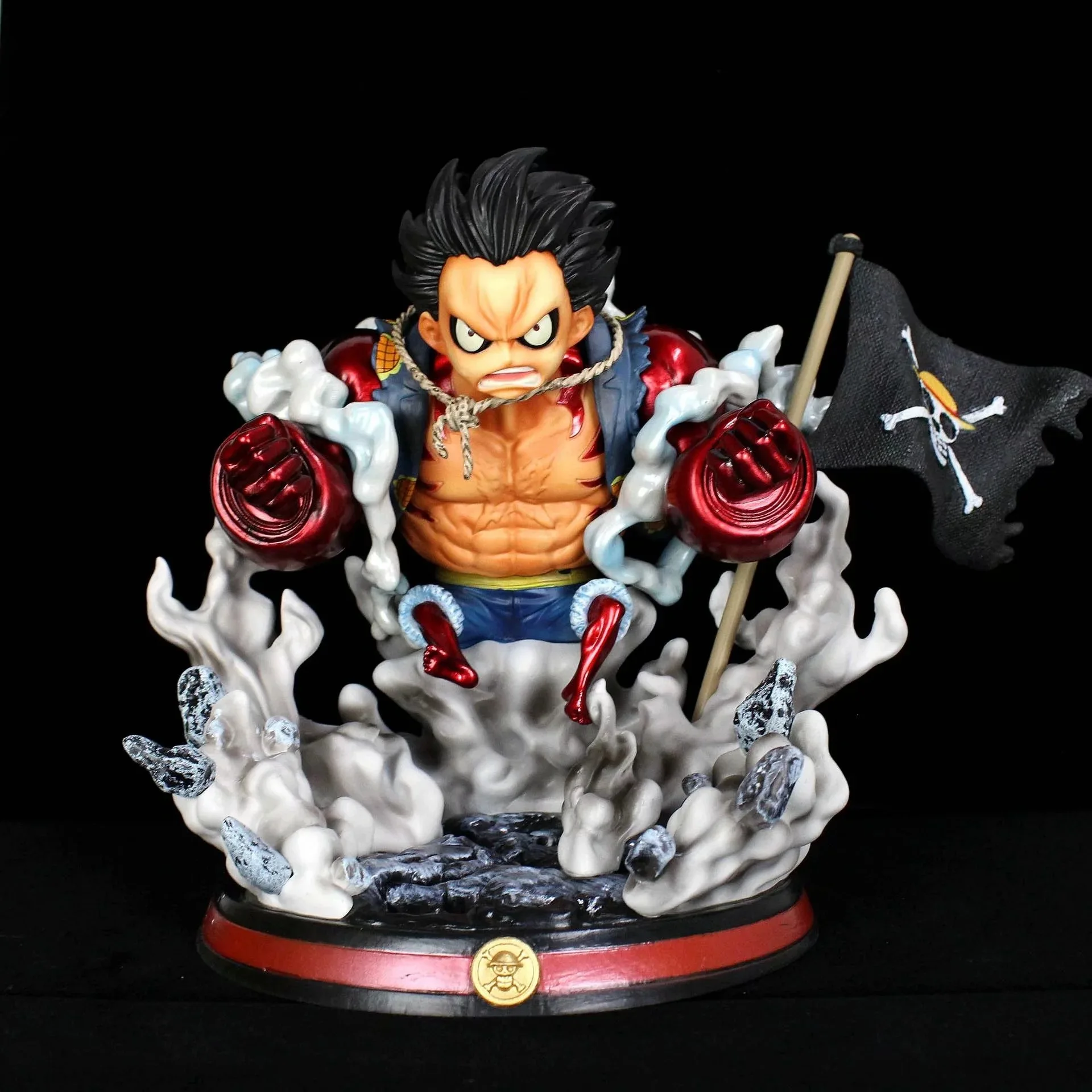 

Anime One Piece Monkey D Luffy Gear 4 Gomu Gomu No Kong Gun Ver. GK PVC Action Figure Statue Collectible Model Toys Doll 24cm