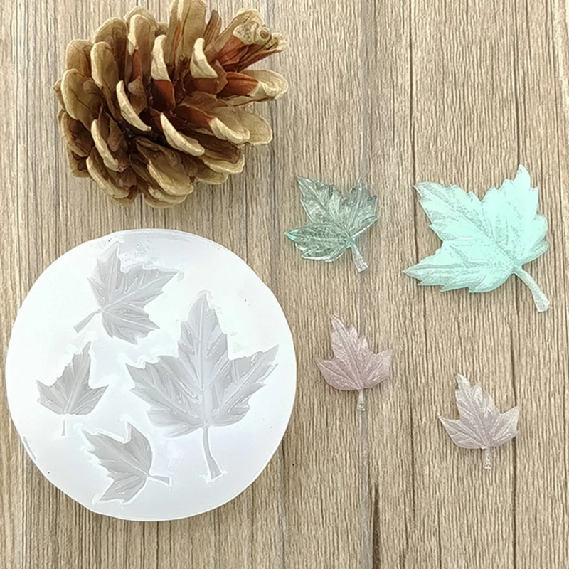 

Y1UE Maple Leaf DIY Silicone Mold Craft Mould Resin Necklace Jewelry Pendant Making