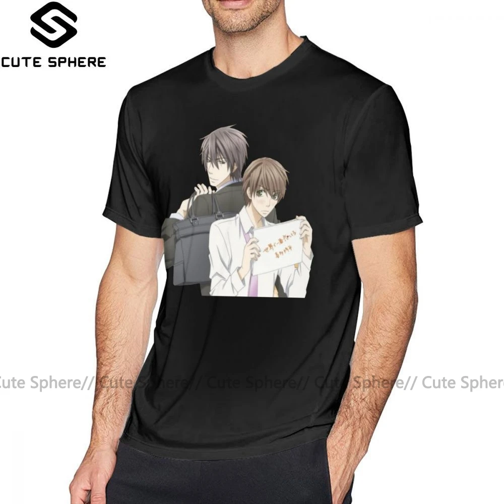 Yaoi футболка без названия Футболка Мужская хлопковая с коротким рукавом принтом 5x