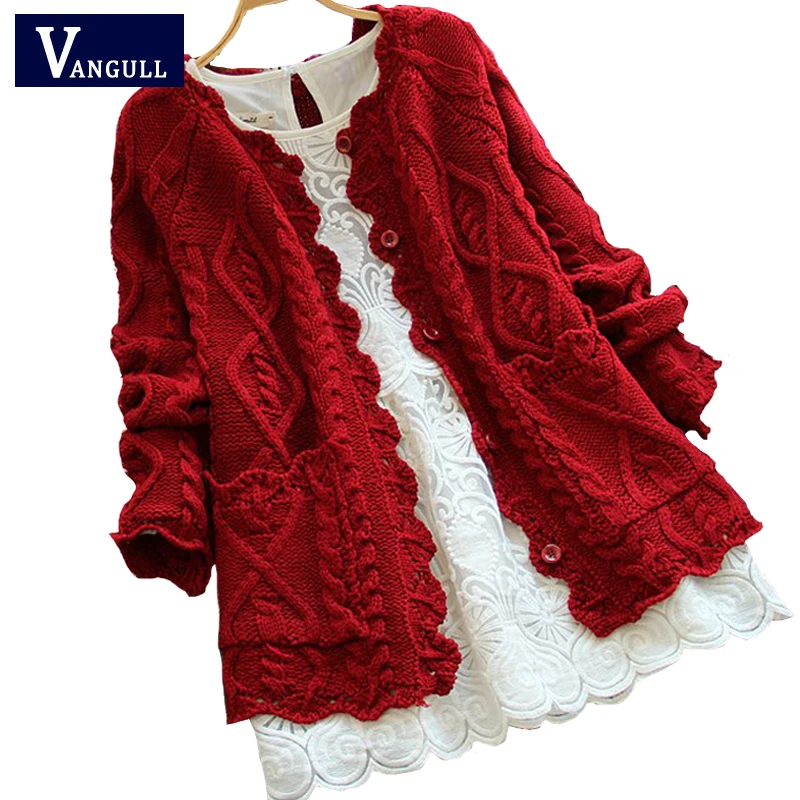 

Кардиган женский, вязаный, однобортный, с длинным рукавом