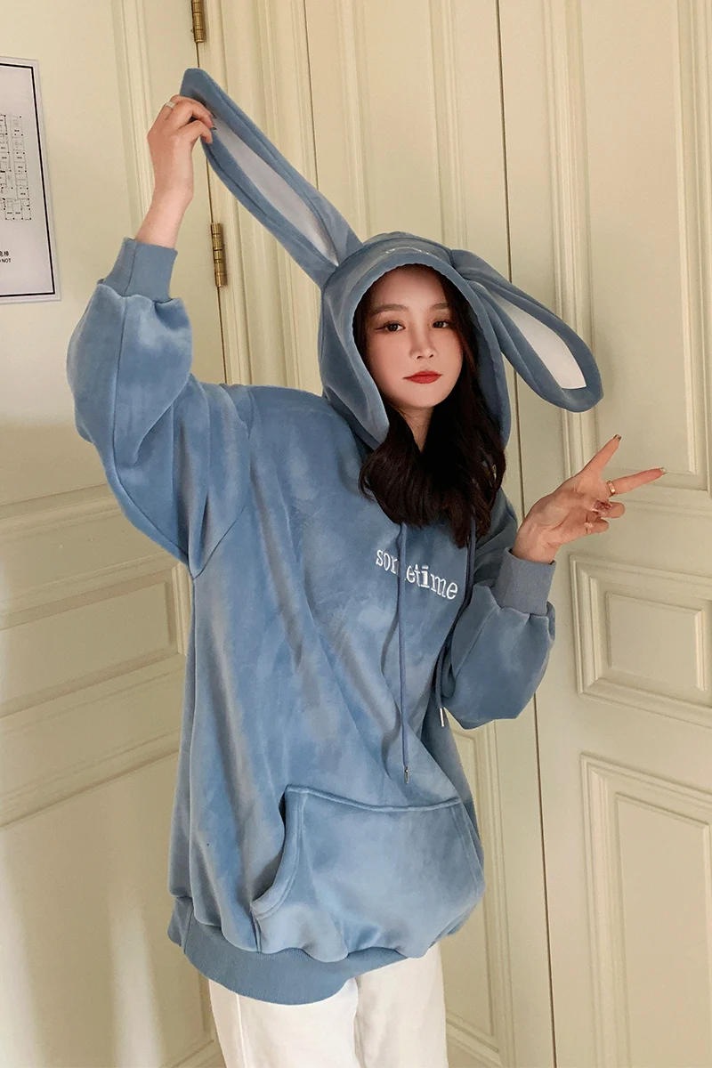 

Women's sweater relaxed Korean version 2021 new autumn and winter thickening design sense minority coat lazy chic sweet Kawaii