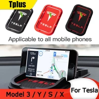 for tesla model y 3 s x car non slip mat magic anti slip mounted slide proof pad dashboard sticky dash adhesive cell phone mobil