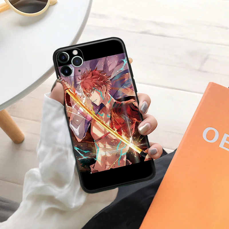 Эстетичный силиконовый чехол для телефона Emiya Shirou с Аниме Манга iPhone Se 6 6s 7 8 Plus X Xr Xs