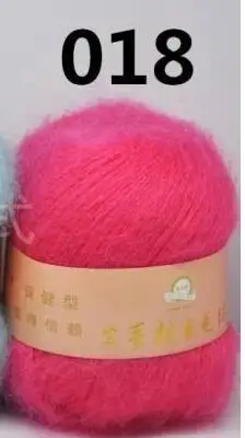 018 peach red TPRPYN 1 шт. = 50 г мягкий мохер Кашемир Вязание шерсть пряжа DIY шаль шарф вязание крючком нитки поставки - Цвет: 018 peach red