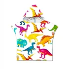 2021, Детские аксессуары, банное полотенце с изображением динозавра, Детская накидка с капюшоном, банный халат, полотенце, пляжное полотенце для детей