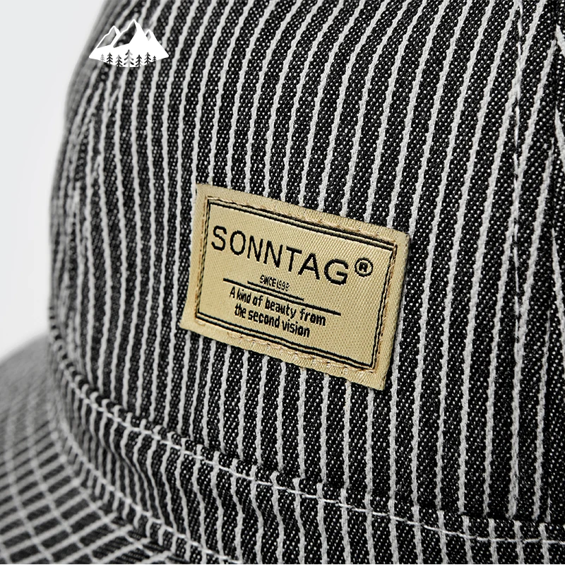 Мужская винтажная Кепка в стиле Харадзюку разноцветная полосатая шляпа рыбака